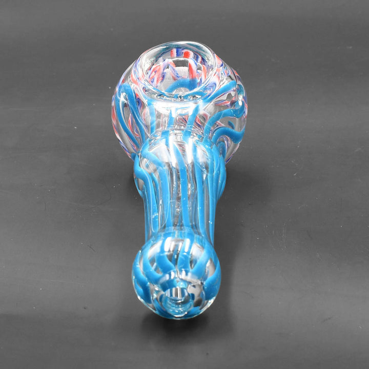 Assorted 4-Inch Double Glass Hand Pipes - 4INDBL Glass Pipes Glass Pipes   