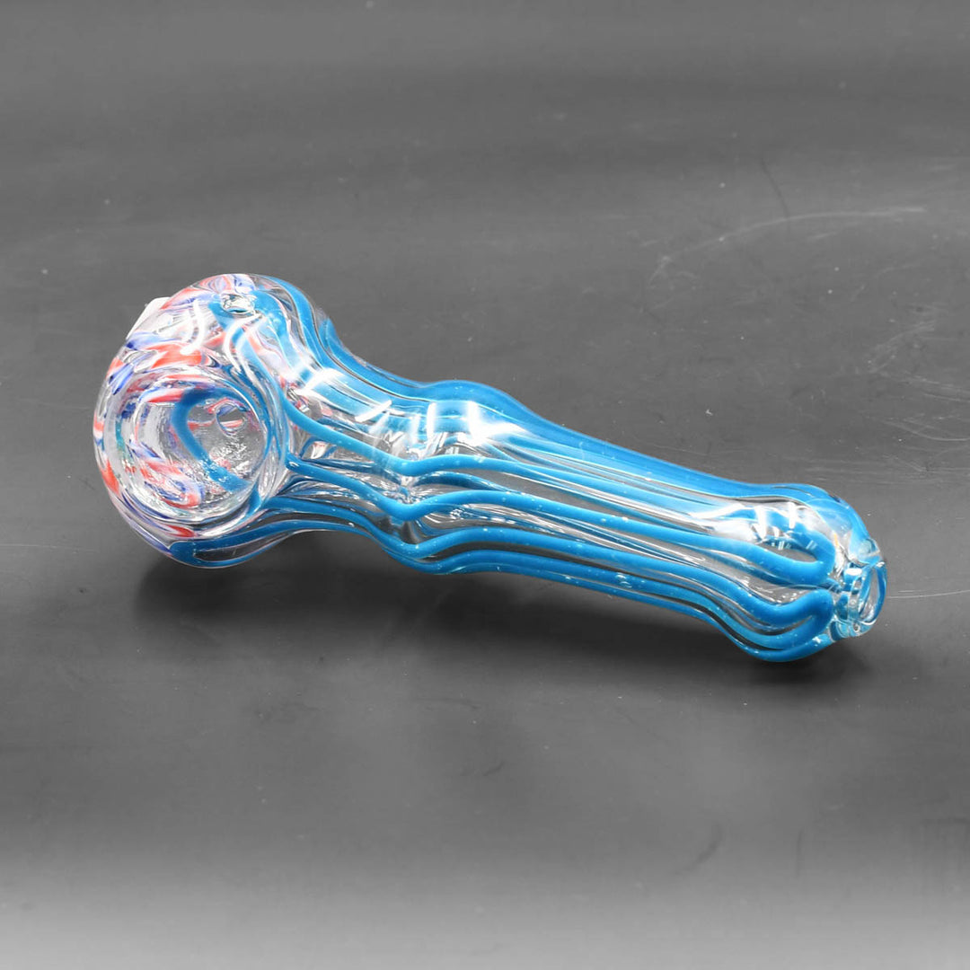 Assorted 4-Inch Double Glass Hand Pipes - 4INDBL Glass Pipes Glass Pipes   