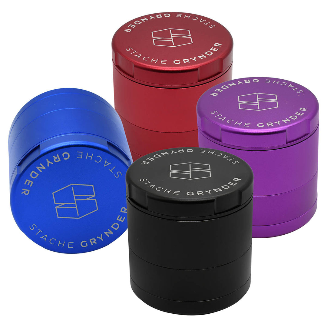 Stache Grynder - 5PC Dry Herb Grinder Herb Grinder Stache   
