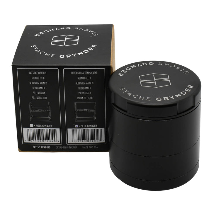 Stache Grynder - 5PC Dry Herb Grinder Herb Grinder Stache   