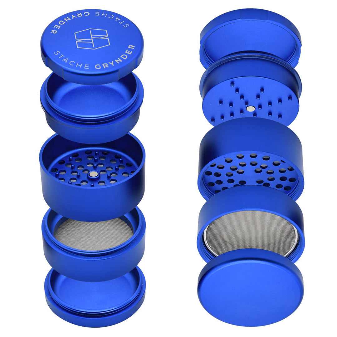 Stache Grynder - 5PC Dry Herb Grinder Herb Grinder Stache   