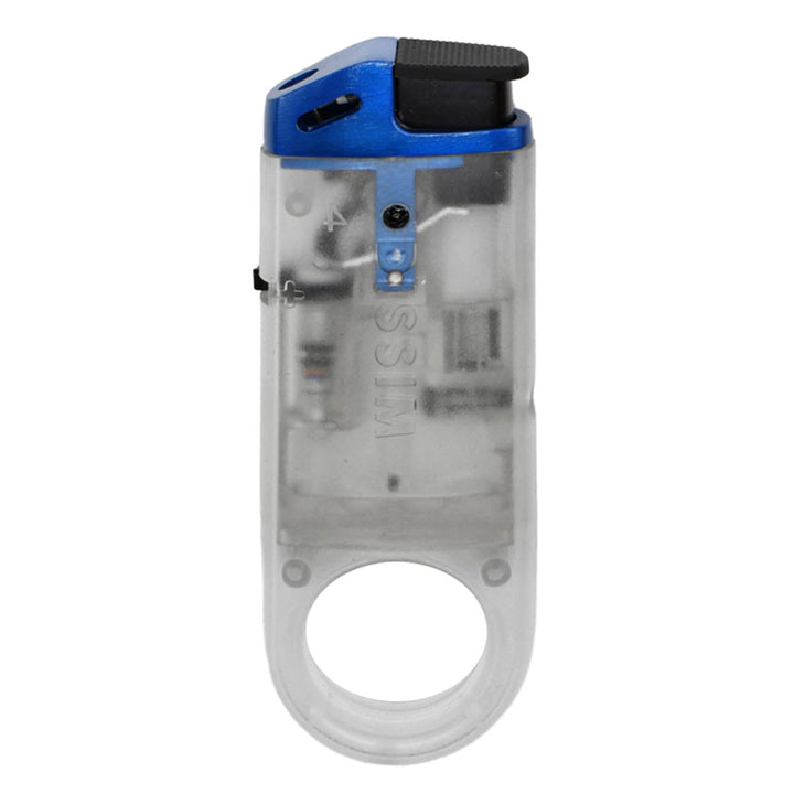 Dissim Slim See-Through Butane Pipe Lighter Lighter Dissim Blue  