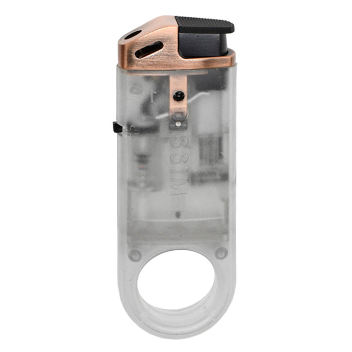 Dissim Slim See-Through Butane Pipe Lighter Lighter Dissim Rose Gold  