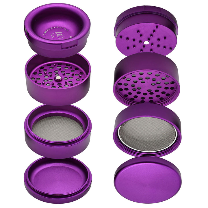 Stache Grynder - 4PC Dry Herb Grinder Herb Grinder Stache   