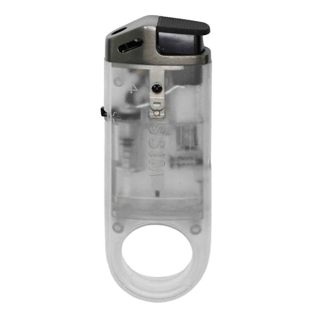 Dissim Slim See-Through Butane Pipe Lighter Lighter Dissim Gray  