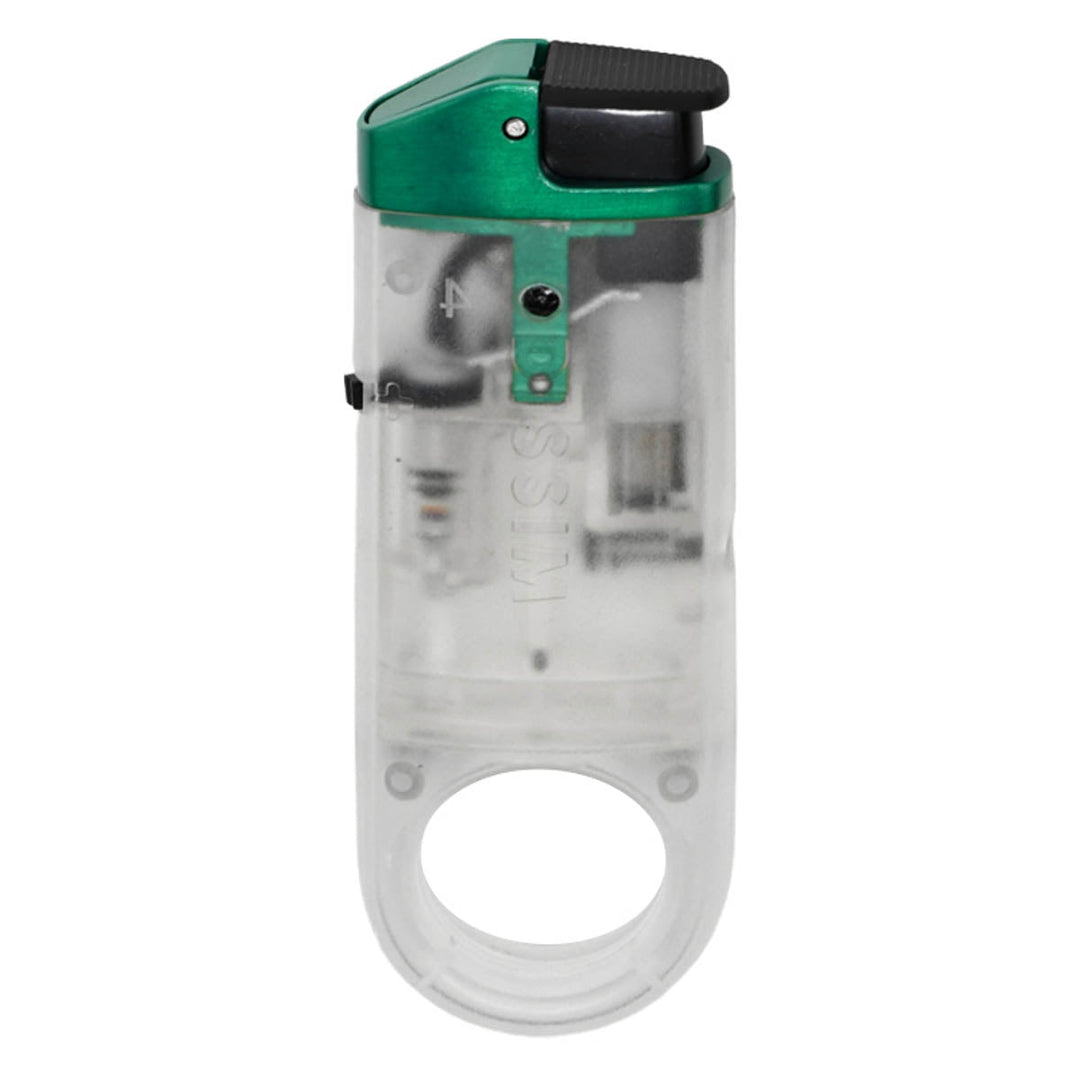 Dissim Slim See-Through Torch Lighter Lighter Dissim Green  