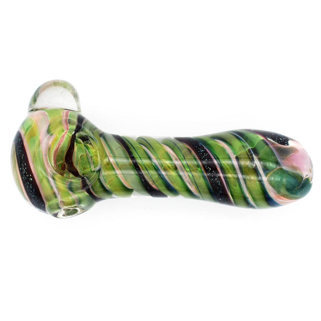 Glass Spoon Pipe - Galaxy Swirl Glass Pipes Vapebatt   