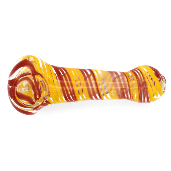 Glass Hand Pipe - Fire Swirl Glass Pipes Vapebatt   