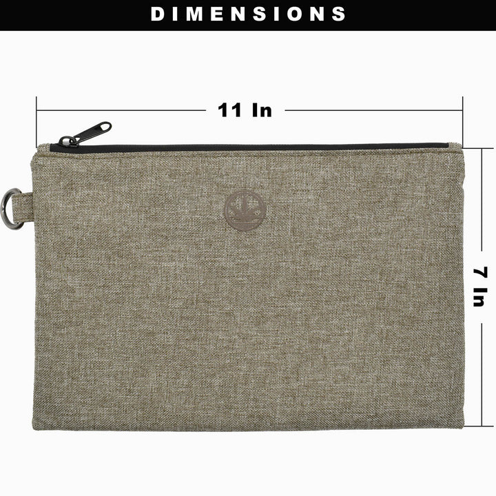 Smell Proof & Water-Resistant Stash Bag - 7" x 11" Smell Proof Bags Honeystick   