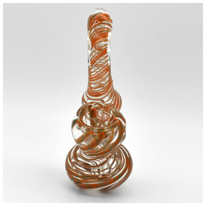 Glass Bubbler - Red Swirl Glass Bubbler Vapebatt   