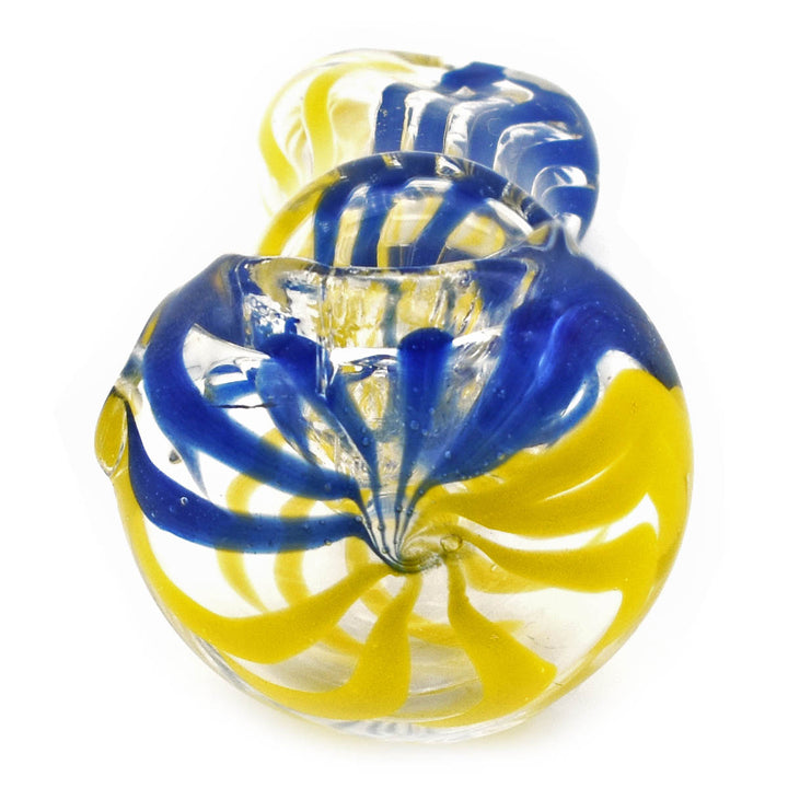 Small Glass Spoon Pipe - Electric Lines Glass Pipes Vapebatt   