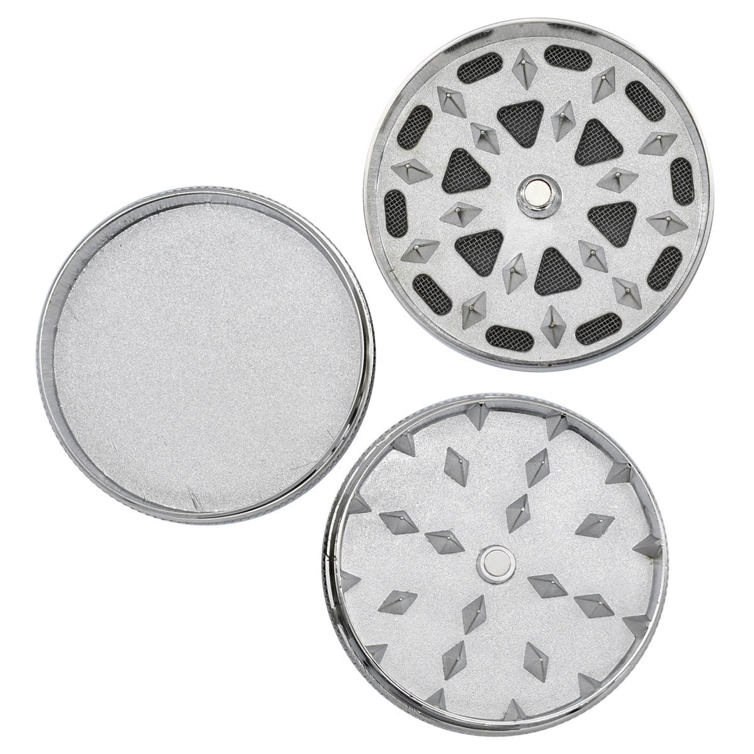 3-Piece Handheld Portable Metal Grinder Glass Pipes Vapebatt   
