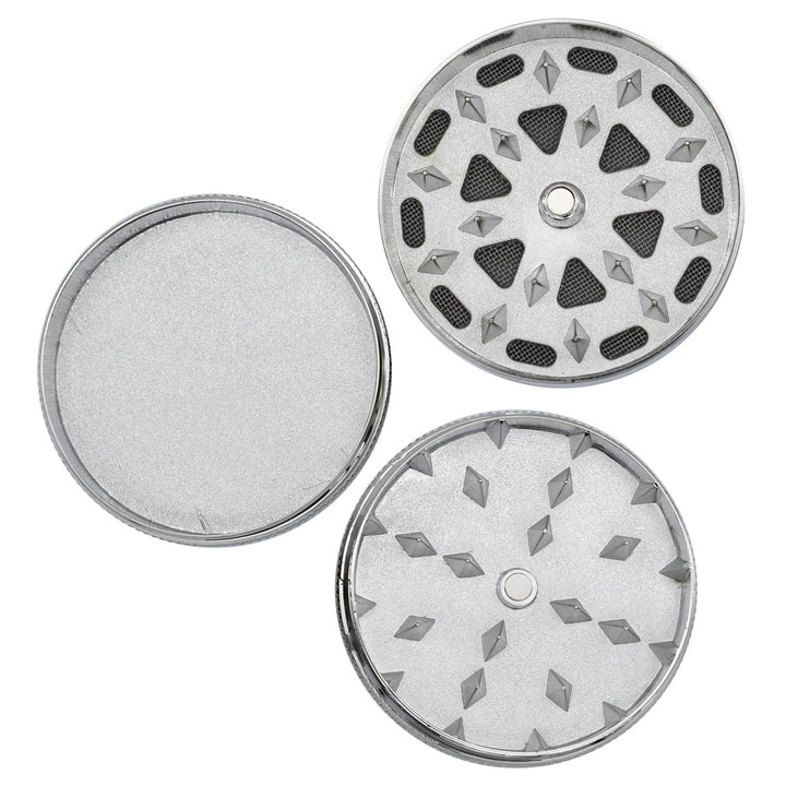 3-Piece Handheld Portable Metal Grinder Glass Pipes Vapebatt   